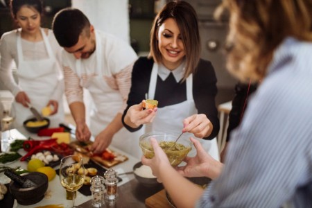 cours de cuisine entre célibataires